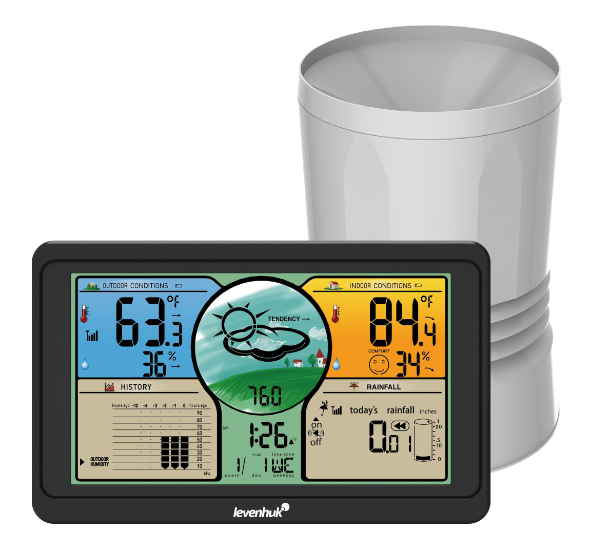 Levenhuk Wezzer PLUS LP70 Weather Station - Exhibition Item – Buy from the  Levenhuk official website in USA