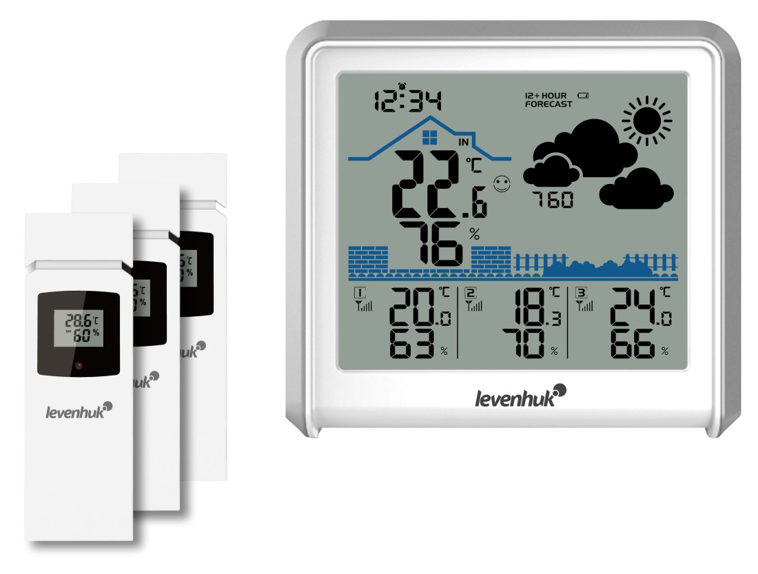 How do hygrometers in weather stations work?