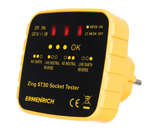 image Ermenrich Zing ST30 Socket Tester