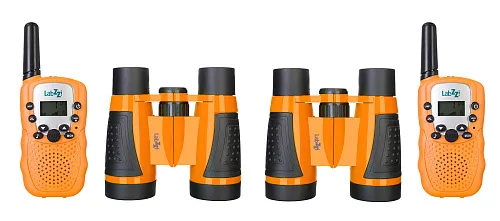 photo Levenhuk LabZZ WTT10 Orange Walkie Talkie and Binoculars Set - Exhibition Item,  1