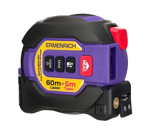photo Ermenrich Reel SLR600 PRO 3-in-1 Laser Tape Measure,  1