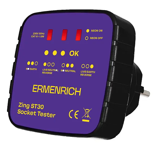 image Ermenrich Zing ST30 Socket Tester