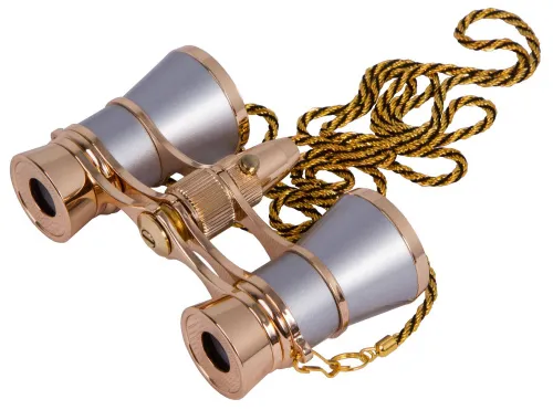 photo Levenhuk Broadway 325F Opera Glasses (with LED light and chain),  5