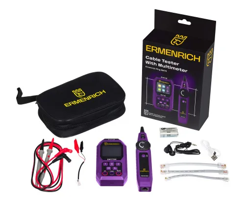 image Ermenrich Ping SM75 Cable Tester With Multimeter,  2