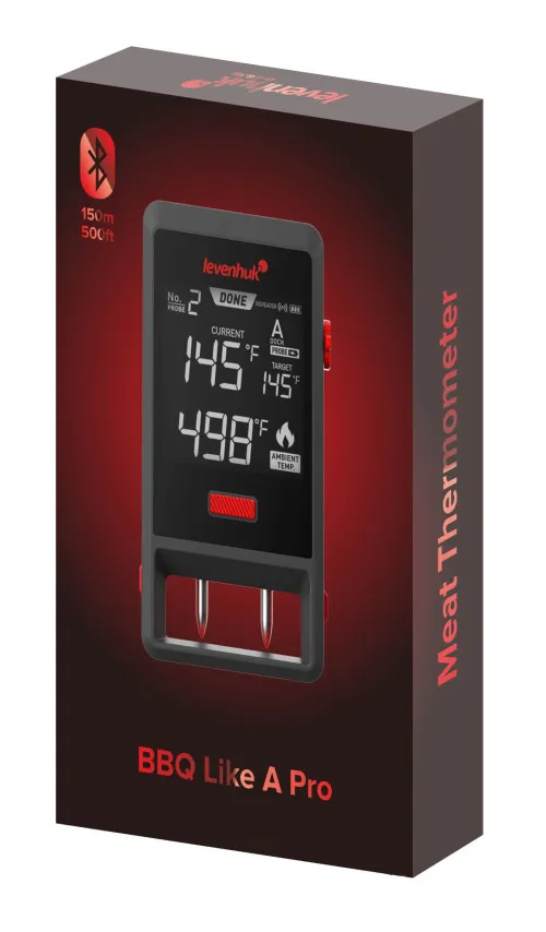 photo Levenhuk Wezzer Grill BT50 Meat Thermometer,  2