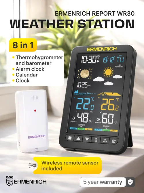 photo Ermenrich Report WR30 Weather Station,  12