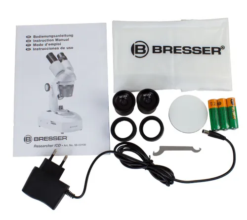 picture Bresser Researcher ICD LED 20–80x Microscope - Exhibition Item,  9