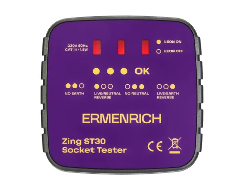 image Ermenrich Zing ST30 Socket Tester,  2