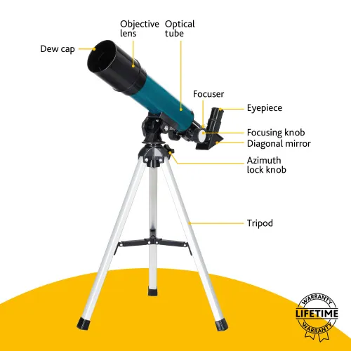 picture Levenhuk LabZZ TK50 Telescope with case,  13