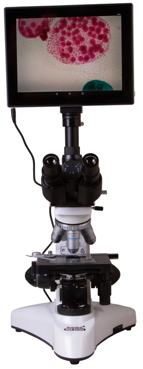 photo Levenhuk MED D25T LCD Digital Trinocular Microscope,  3