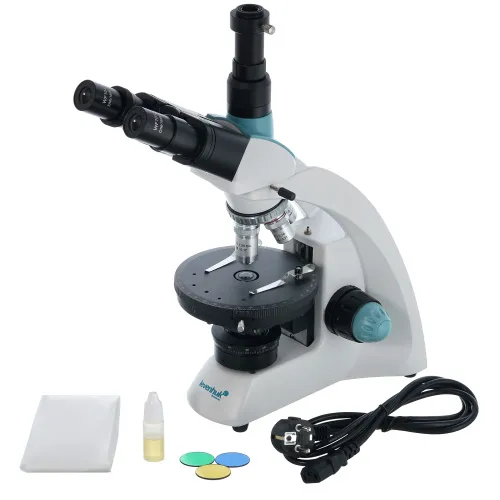 photo Levenhuk 500T POL Trinocular Microscope,  2