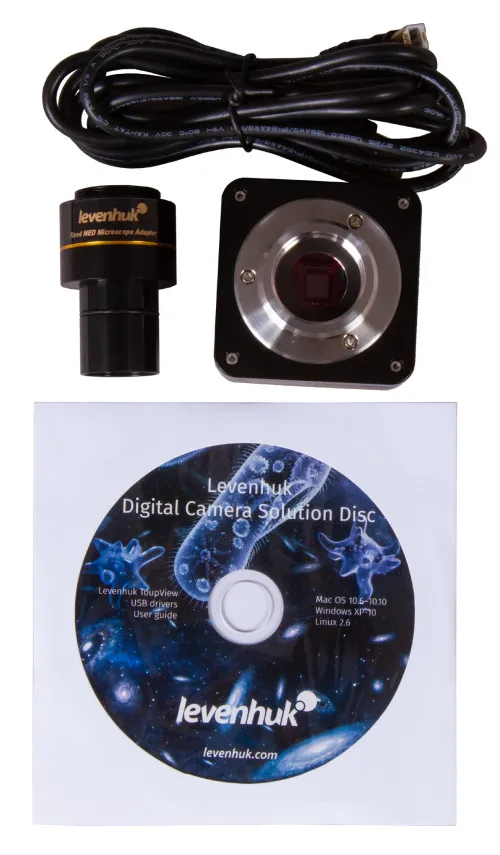 photograph Levenhuk MED D30T Digital Trinocular Microscope,  11