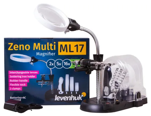 photo Levenhuk Zeno Multi ML17 Black Magnifier - Exhibition Item,  2