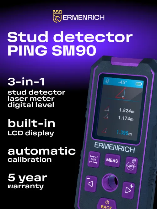 photo Ermenrich Ping SM90 Stud Detector,  10