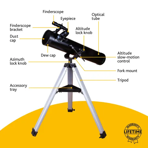 photo Levenhuk Skyline BASE 100S Telescope,  14