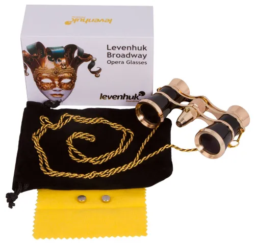 photo Levenhuk Broadway 325F Opera Glasses (with LED light and chain),  2