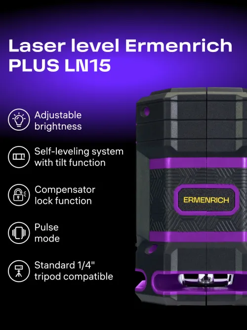 photograph Ermenrich PLUS LN15 Laser Level,  12