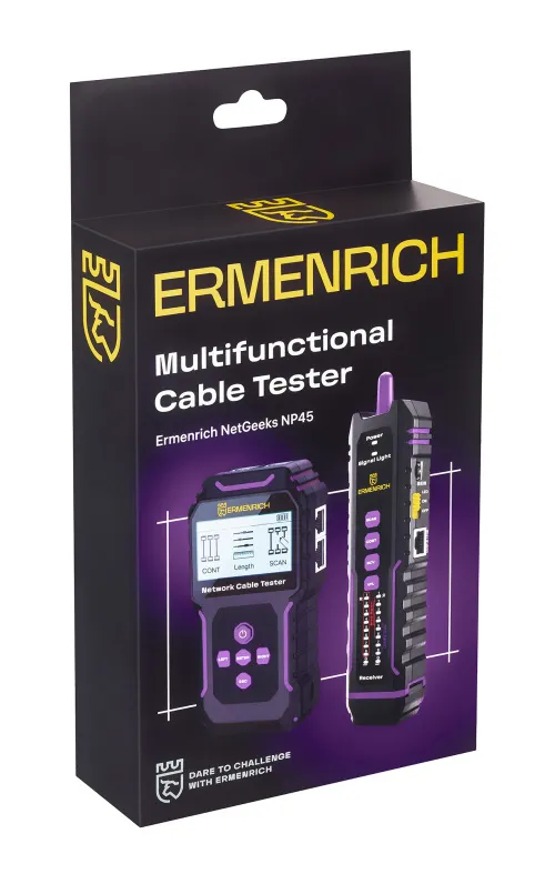 photo Ermenrich NetGeeks NP45 Multifunctional Cable Tester,  12
