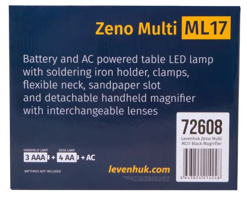 photo Levenhuk Zeno Multi ML17 Black Magnifier - Exhibition Item,  14