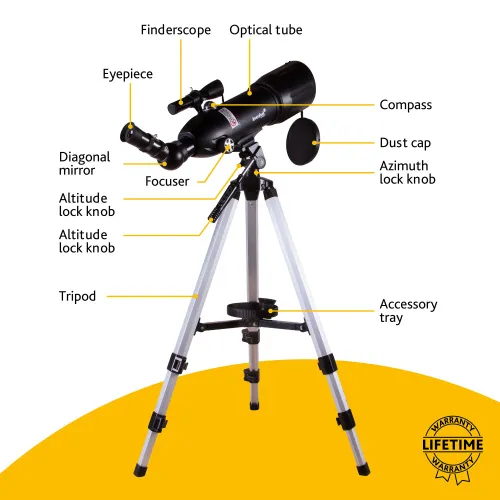photograph Levenhuk Skyline Travel 80 Telescope,  16