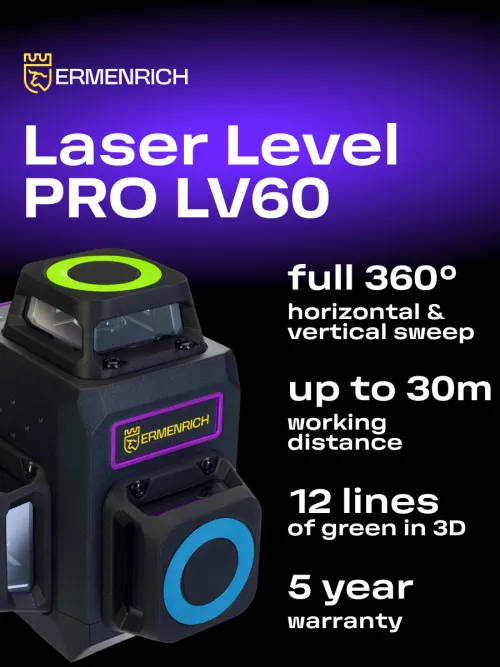 photo Ermenrich PRO LV60 Laser Level,  11