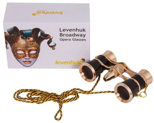 photo Levenhuk Broadway 325F Opera Glasses (with LED light and chain),  3