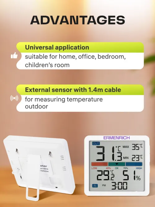 photograph Ermenrich Report WR10 Thermohygrometer,  12