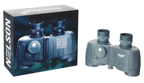 photograph Levenhuk Nelson 8x30 Binoculars with Reticle and Compass,  3