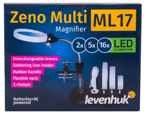 photo Levenhuk Zeno Multi ML17 Black Magnifier - Exhibition Item,  13
