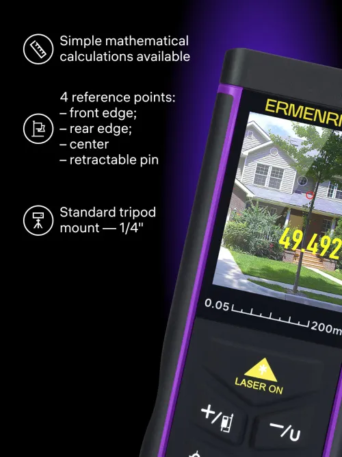 photo Ermenrich PRO LR200 Laser Meter, with camera,  11