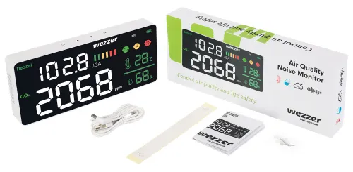 photograph Levenhuk Wezzer Air PRO CN20 Air Quality Noise Monitor,  2