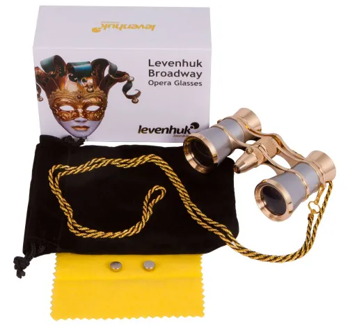 photo Levenhuk Broadway 325F Opera Glasses (with LED light and chain),  2