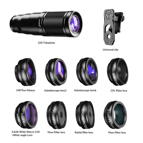 photograph Levenhuk Kelvin SLS10 Smartphone Lens Set,  3