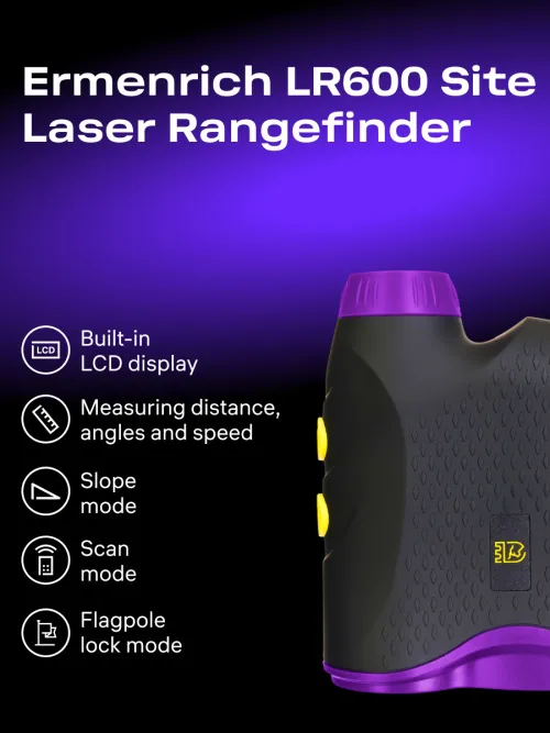 picture Ermenrich LR600 Site Laser Rangefinder, black,  13