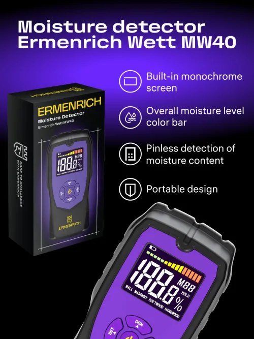 photo Ermenrich Wett MW40 Moisture Detector,  7