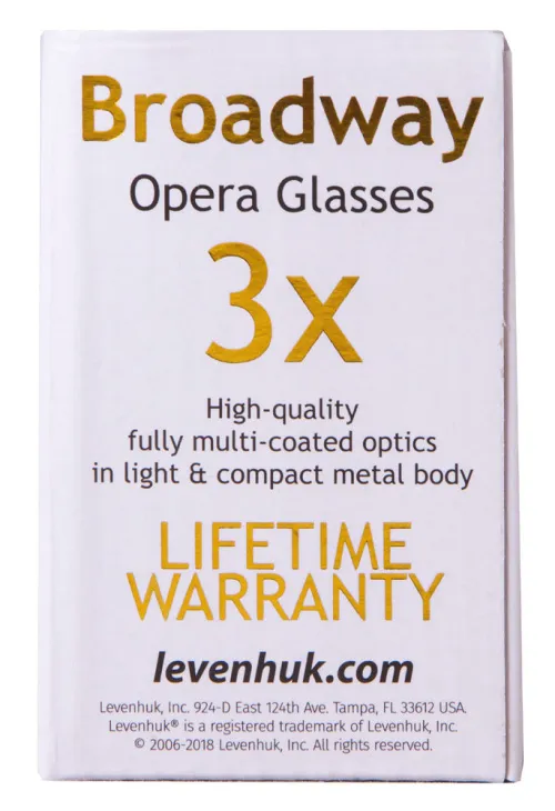 picture Levenhuk Broadway 325L Lorgnette Opera Glasses,  16