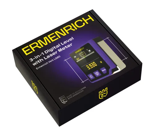photograph Ermenrich Verk LQ60 3-in-1 Digital Level with Laser Meter,  9