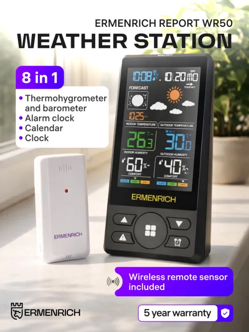 photograph Ermenrich Report WR50 Weather Station,  12