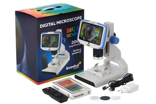 photo Levenhuk Rainbow DM500 LCD Digital Microscope - Exhibition Item,  2