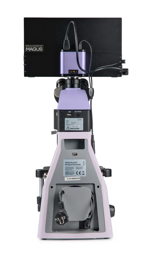 photo MAGUS Lum D460L LCD Fluorescence Digital Microscope,  6