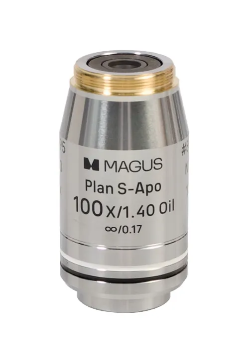 photograph MAGUS FL S-APO60 PlanF S-Apo 4х/10х/20х/40х/100х oil ∞/0.17 H60mm Objective Set,  10