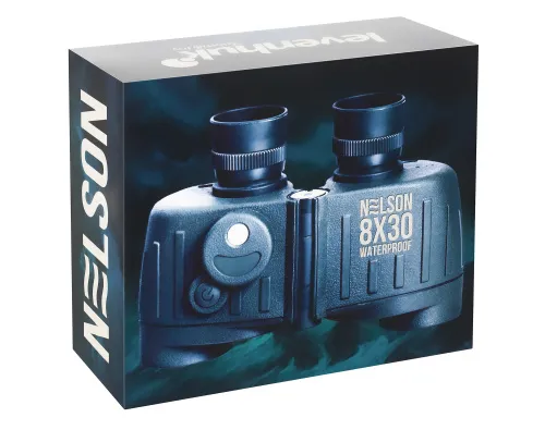 photograph Levenhuk Nelson 8x30 Binoculars with Reticle and Compass,  14