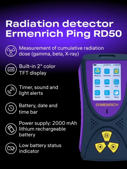 picture Ermenrich Ping RD50 Radiation Detector,  10