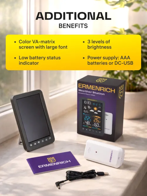 photo Ermenrich Report WR30 Weather Station,  16