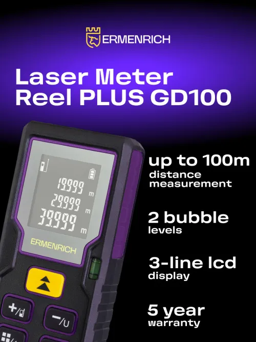 photo Ermenrich Reel PLUS GD100 Laser Meter,  8