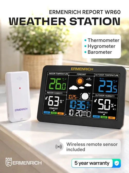 photograph Ermenrich Report WR60 Weather Station,  12