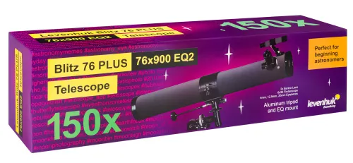 photograph Levenhuk Blitz 76 PLUS Telescope,  12