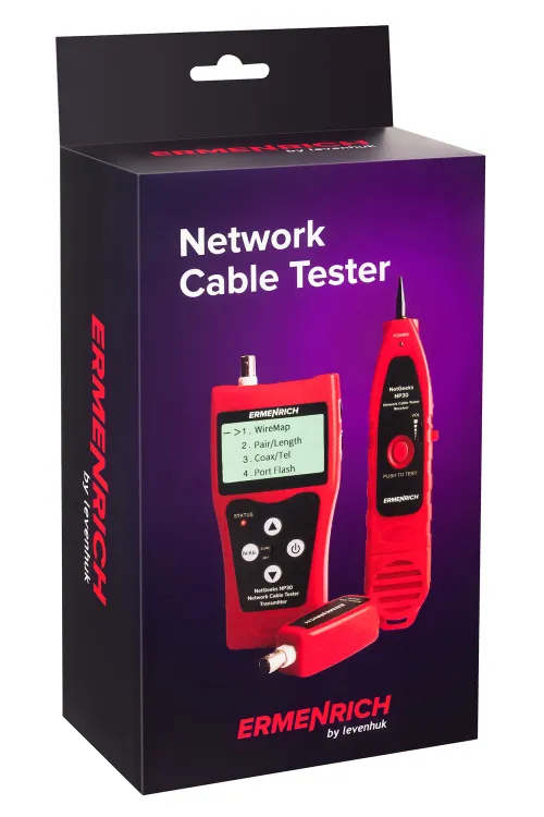 image Ermenrich NetGeeks NP30 Network Cable Tester,  12