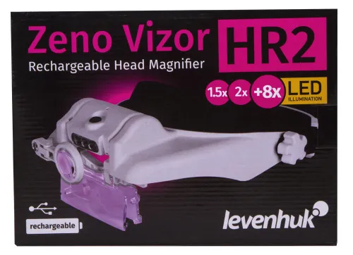 picture Levenhuk Zeno Vizor HR2 Head Rechargeable Magnifier - Exhibition Item,  11