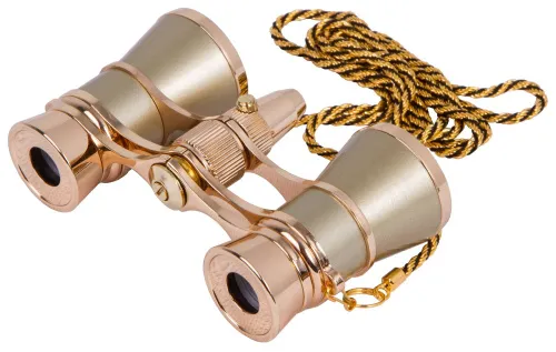 photo Levenhuk Broadway 325F Opera Glasses (with LED light and chain),  5